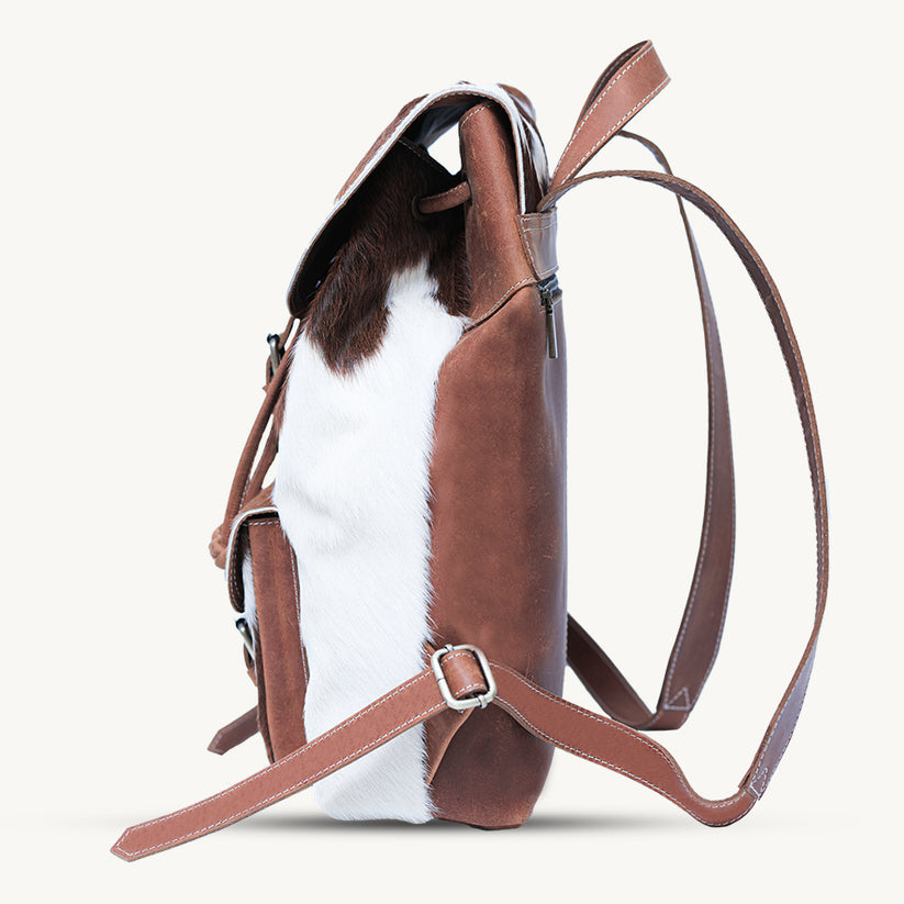Rustic Hide Carryall backpack