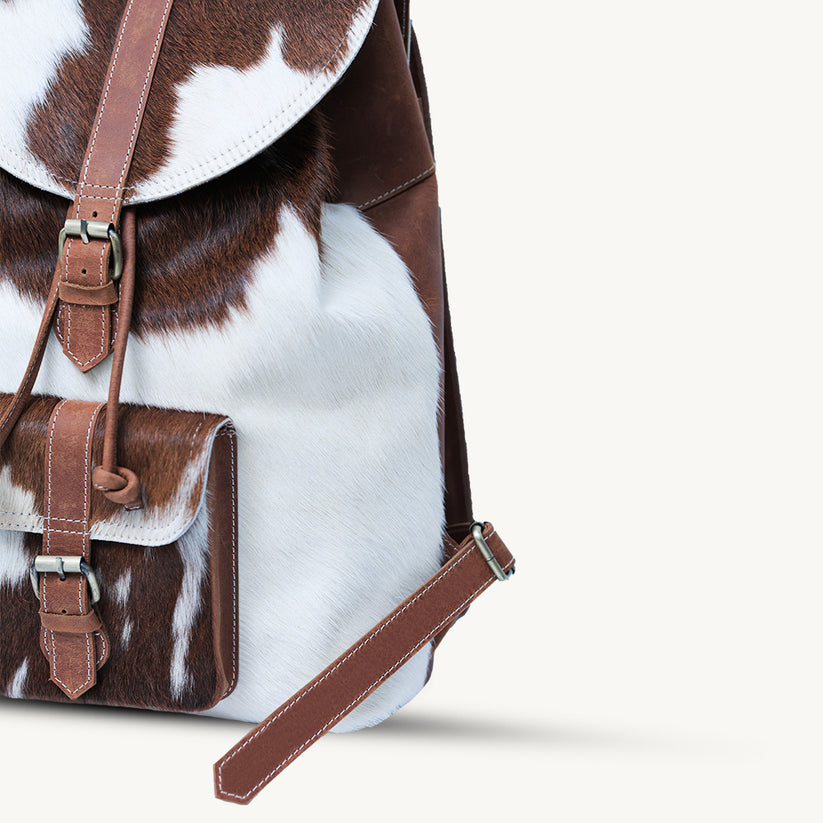 Rustic Hide Carryall backpack