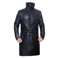 Ryan Gosling Blade Runner 2049 Trench Coat front angle shearling collar trench coat