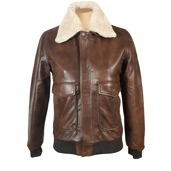 Winston's Leather Jacket with Fur collar