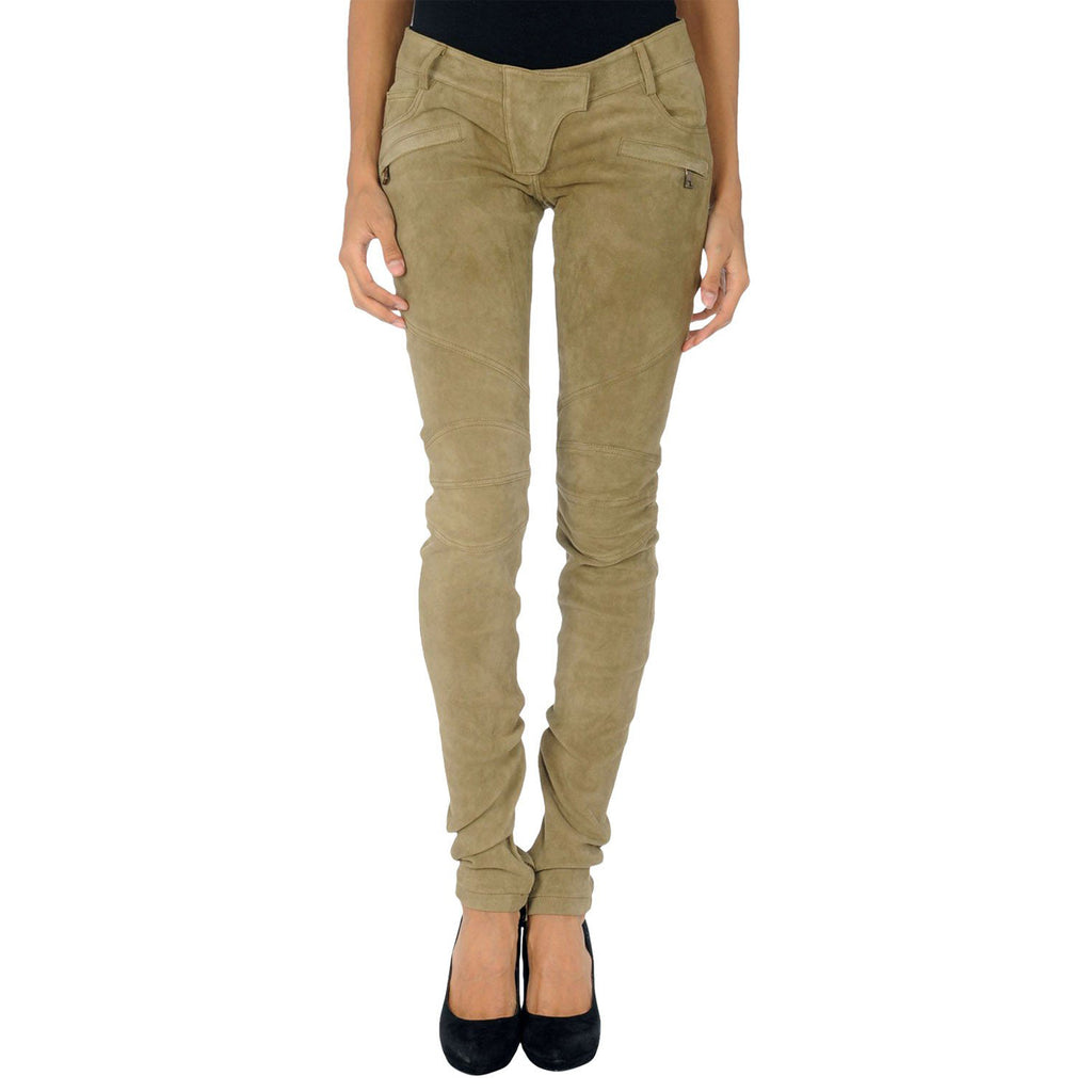 Leather Pants ,leather Bell Bottoms Pants, Beige Leather Trousers, Pants,  Trousers, Khaki Pants for Women by Vils -  Canada